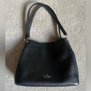 Kate Spade Leila Medium triple compartment shoulder bag, black